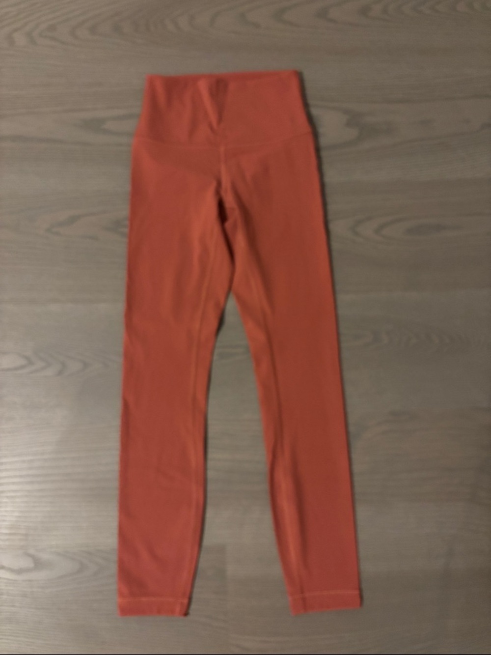 lululemon athletica High-Waist Rust Orange Leggings like new